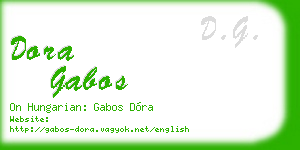 dora gabos business card
